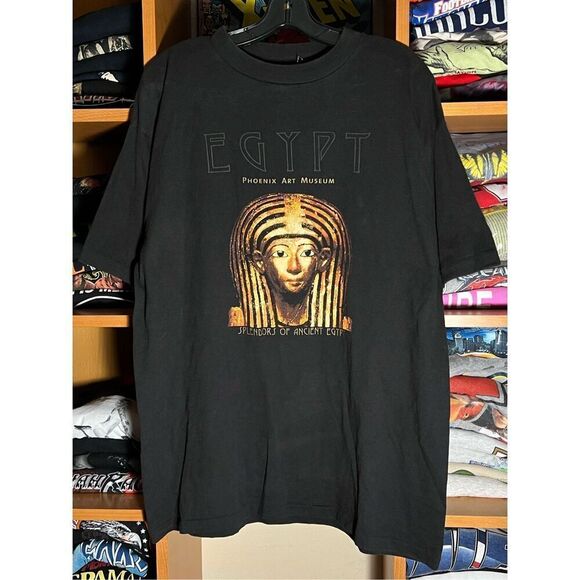 Vintage 90s Egypt Phoenix Art Museum Single Stitch Tee - Picture 1 of 5